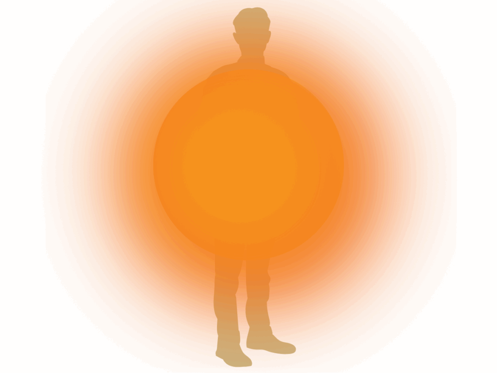Human design generator aura illustration for personal growth.