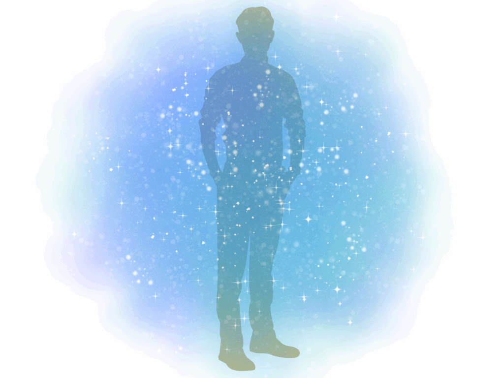 Human design illustration showcasing the Reflector aura.